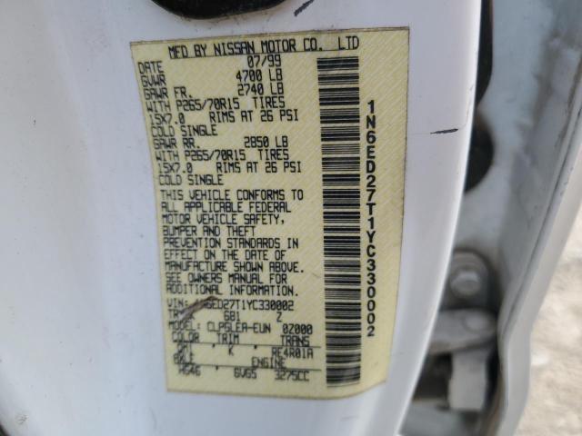 Photo 12 from auction – 2000 NISSAN FRONTIER C with VIN 1N6ED27T1YC330002