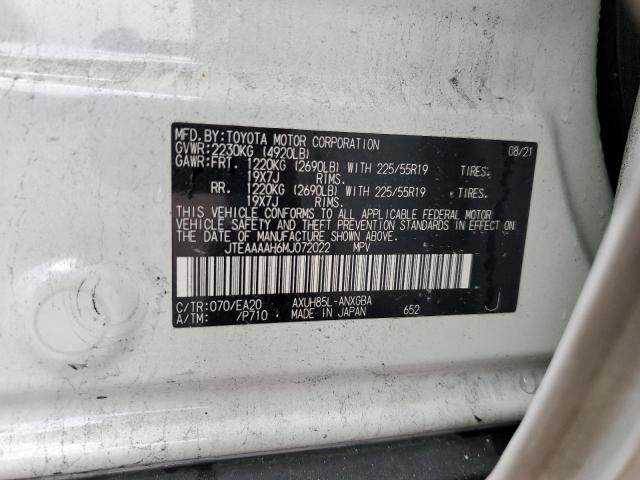 Photo 13 from auction – 2021 TOYOTA VENZA LE with VIN JTEAAAAH6MJ072022