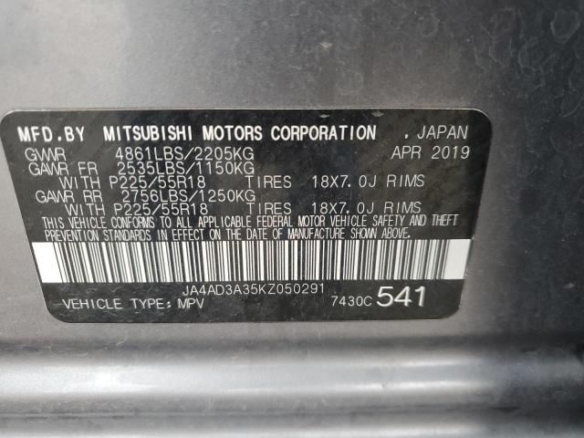 Photo 14 from auction – 2019 MITSUBISHI OUTLANDER with VIN JA4AD3A35KZ050291