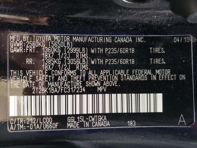 Photo 14 from auction – 2015 LEXUS RX 350 BAS with VIN 2T2BK1BA7FC317234