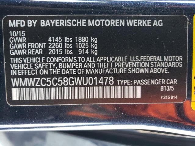 Photo 12 from auction – 2016 MINI COOPER S C with VIN WMWZC5C58GWU01478