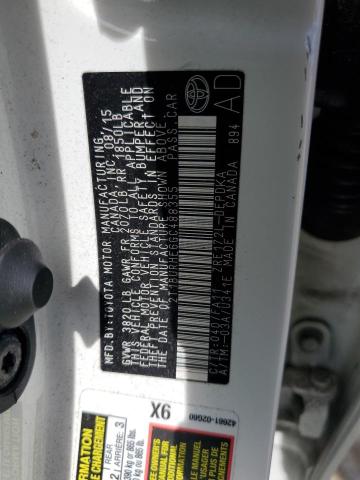 Photo 13 from auction – 2016 TOYOTA COROLLA L with VIN 2T1BURHE6GC488355