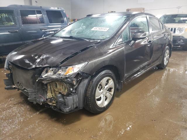 Photo 1 from auction – 2013 HONDA CIVIC LX with VIN 2HGFB2F5XDH593520