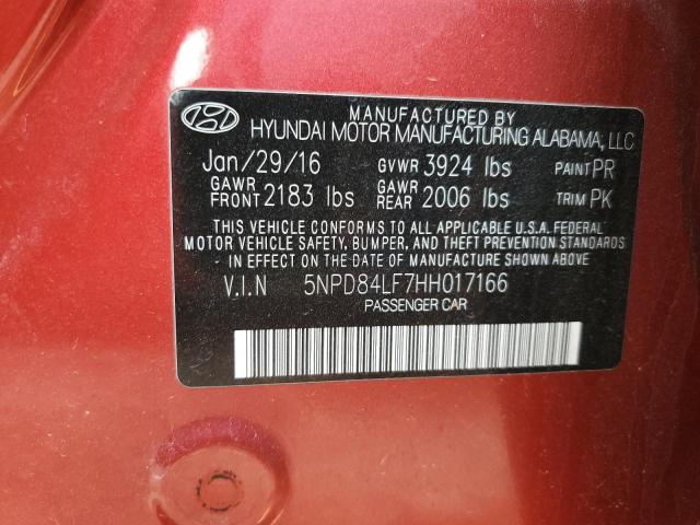 Photo 12 from auction – 2017 HYUNDAI ELANTRA with VIN 5NPD84LF7HH017166