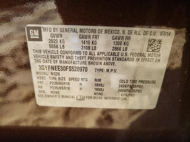 Photo 13 from auction – 2015 CADILLAC SRX LUXURY with VIN 3GYFNEE30FS528970