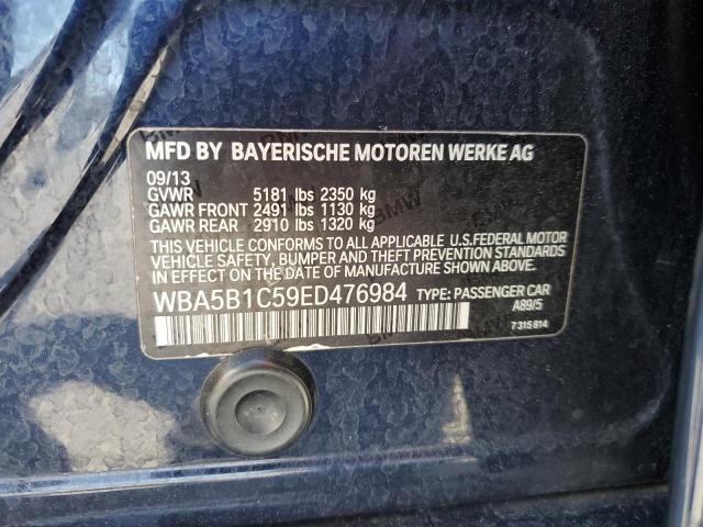 Photo 12 from auction – 2014 BMW 535 I with VIN WBA5B1C59ED476984
