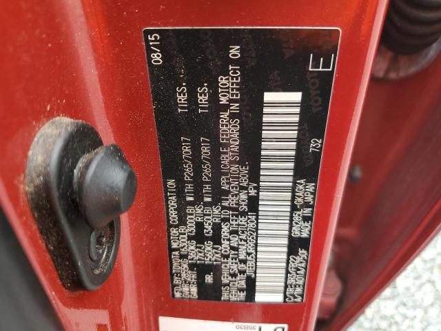 Photo 13 from auction – 2016 TOYOTA 4RUNNER SR with VIN JTEBU5JR9G5278041