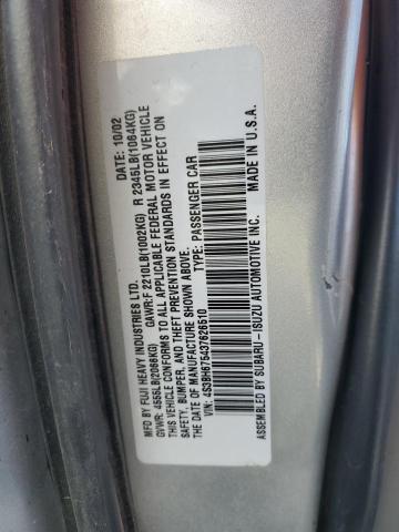 Photo 12 from auction – 2003 SUBARU LEGACY OUT with VIN 4S3BH675937633517