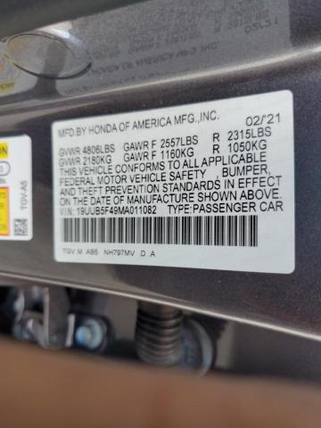 Photo 12 from auction – 2021 ACURA TLX TECHNO with VIN 19UUB5F49MA011082