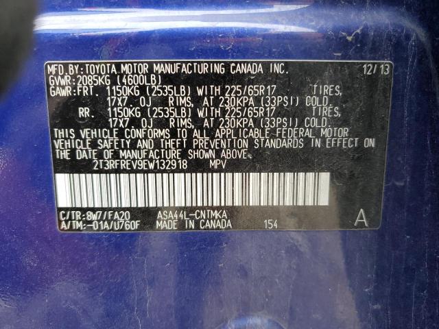 Photo 14 from auction – 2014 TOYOTA RAV4 XLE with VIN 2T3RFREV9EW132918