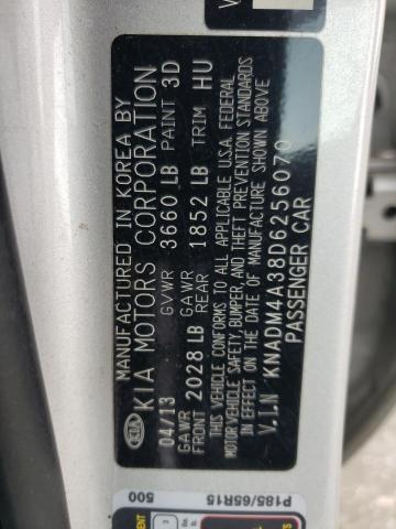 Photo 12 from auction – 2013 KIA RIO LX with VIN KNADM4A38D6256070