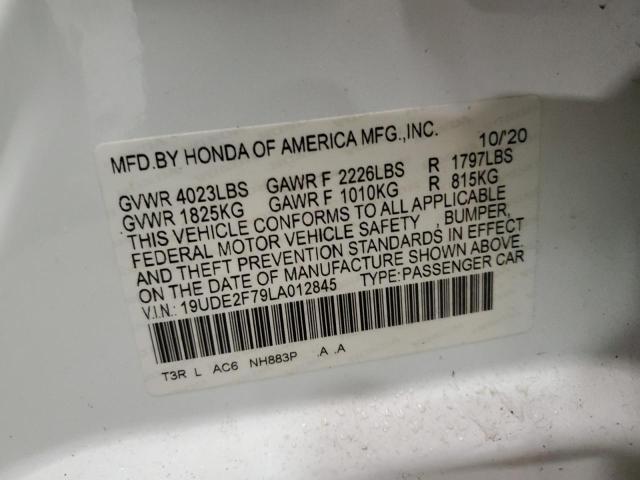 Photo 12 from auction – 2020 ACURA ILX PREMIU with VIN 19UDE2F79LA012845