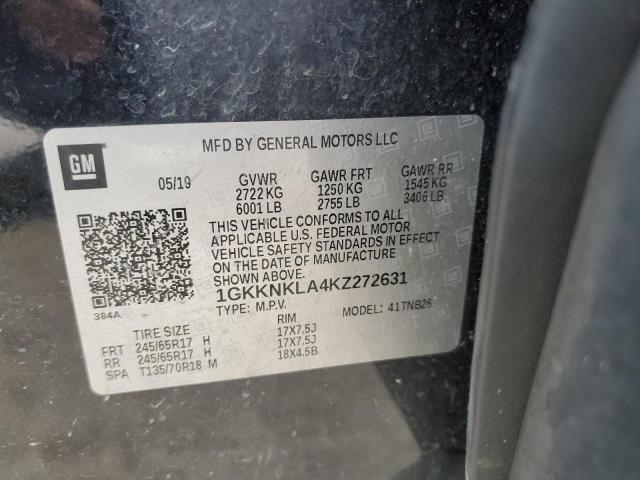 Photo 13 from auction – 2019 GMC ACADIA SLE with VIN 1GKKNKLA4KZ272631