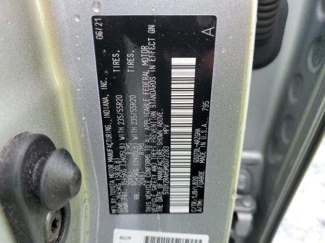 Photo 13 from auction – 2021 TOYOTA HIGHLANDER with VIN 5TDYZRAH5MS072283