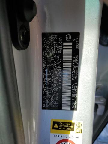 Photo 12 from auction – 2010 LEXUS HS 250H with VIN JTHBB1BA7A2006297