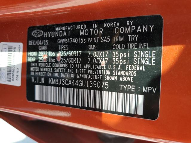 Photo 14 from auction – 2016 HYUNDAI TUCSON LIM with VIN KM8J3CA44GU139075