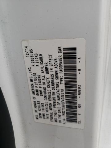 Photo 13 from auction – 2015 HONDA ACCORD EXL with VIN 1HGCT1B80FA005779