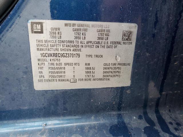 Photo 12 from auction – 2016 CHEVROLET SILVERADO with VIN 1GCVKREC9GZ370179