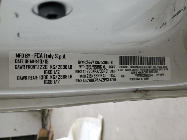 Photo 13 from auction – 2016 RAM PROMASTER with VIN ZFBERFAT3G6B33646