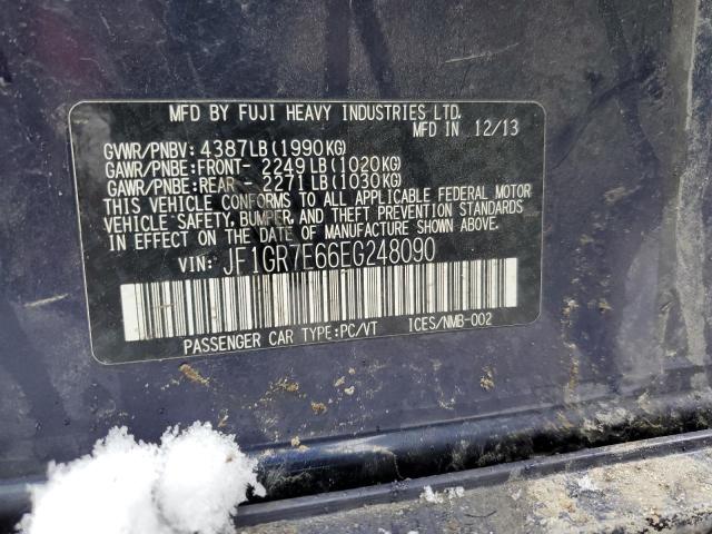 صورة رقم 12 من المزاد - 2014 SUBARU IMPREZA WR مع VIN JF1GR7E66EG248090