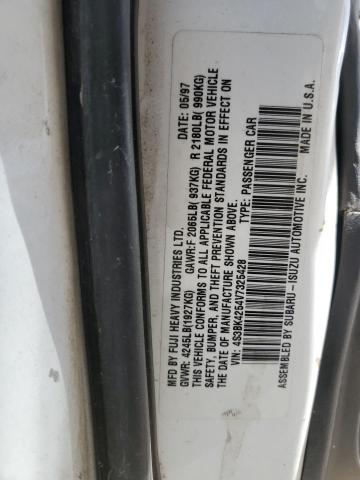 Photo 12 from auction – 1997 SUBARU LEGACY with VIN 4S3BK4254V7325428