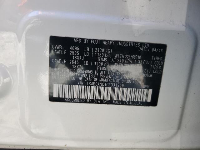 Photo 13 from auction – 2016 SUBARU OUTBACK 2. with VIN 4S4BSANC1G3331959