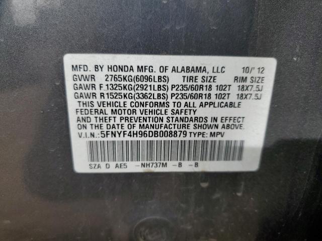 Photo 13 from auction – 2013 HONDA PILOT TOUR with VIN 5FNYF4H96DB008879