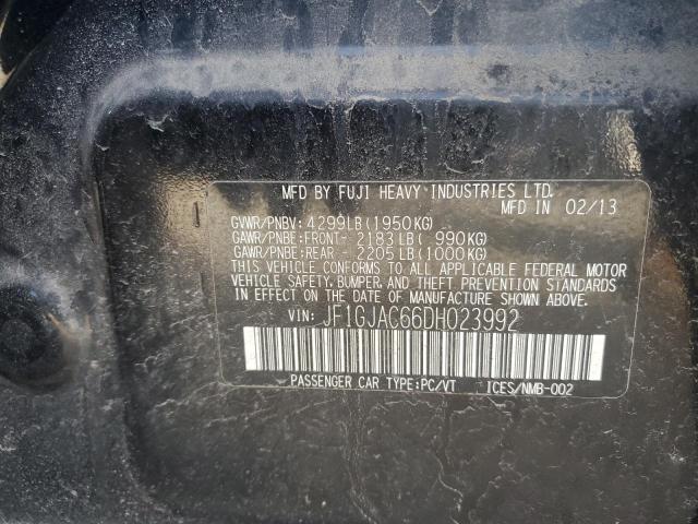 Photo 12 from auction – 2013 SUBARU IMPREZA PR with VIN JF1GJAC66DH023992