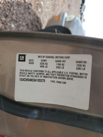 Photo 12 from auction – 2003 BUICK PARK AVENU with VIN 1G4CW54K634185278