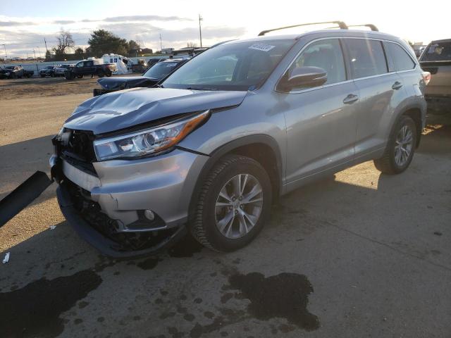TOYOTA HIGHLANDER 2015 with VIN 5TDJKRFH0FS165150 - Photo from auction