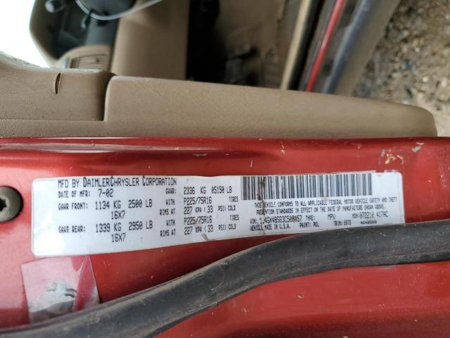 Photo 14 from auction – 2003 JEEP GRAND CHER with VIN 1J4GX48S63C509157