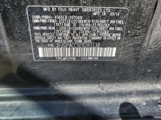 Photo 14 from auction – 2014 SUBARU XV CROSSTR with VIN JF2GPACC5E8283138
