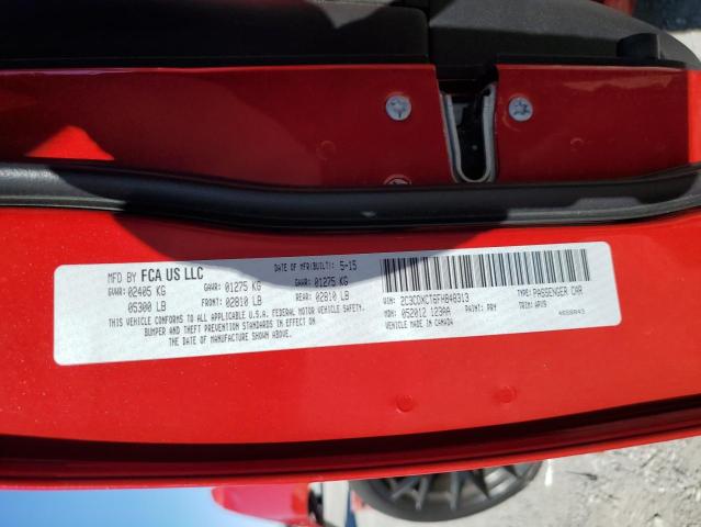Photo 13 from auction – 2015 DODGE CHARGER R/ with VIN 2C3CDXCT6FH848313