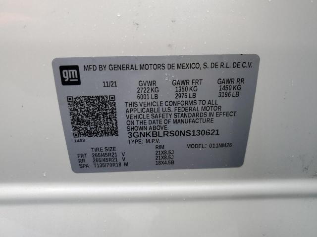 Photo 13 from auction – 2022 CHEVROLET BLAZER PRE with VIN 3GNKBLRS0NS130621