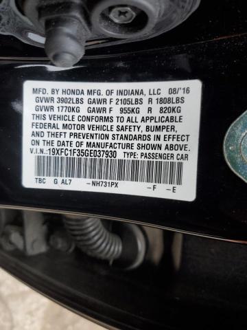 Photo 12 from auction – 2016 HONDA CIVIC EX with VIN 19XFC1F35GE037930