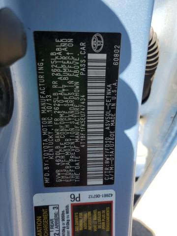 Photo 12 from auction – 2014 TOYOTA CAMRY L with VIN 4T1BF1FK5EU747434
