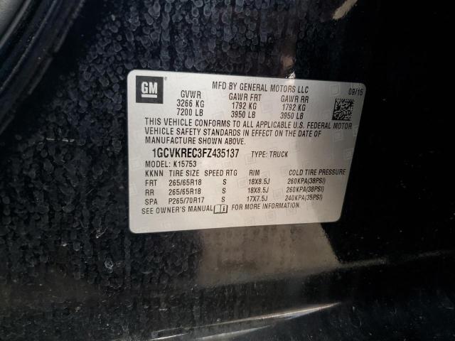 Photo 12 from auction – 2015 CHEVROLET SILVERADO with VIN 1GCVKREC3FZ435137