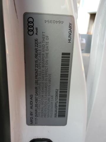 Photo 12 from auction – 2018 AUDI A3 PREMIUM with VIN WAUAUGFF5J1036952