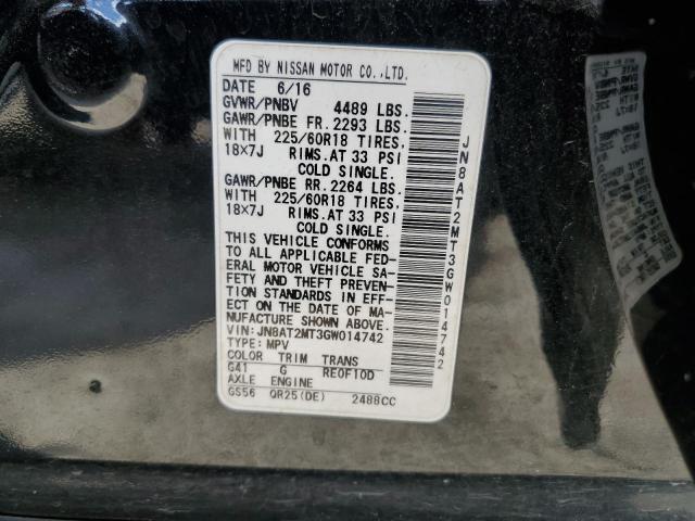 Photo 14 from auction – 2016 NISSAN ROGUE S with VIN JN8AT2MT3GW014742