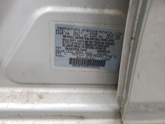 Photo 13 from auction – 2013 NISSAN SENTRA with VIN 3N1AB7AP2DL744441