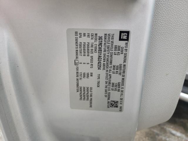 Photo 13 from auction – 2010 GMC SIERRA C15 with VIN 3GTRCWE01AG242254