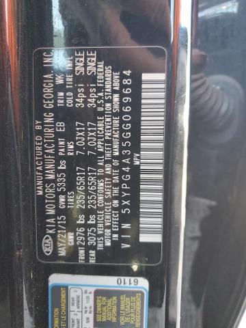 Photo 14 from auction – 2016 KIA SORENTO LX with VIN 5XYPG4A35GG069684
