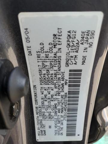 Photo 14 from auction – 2004 TOYOTA 4RUNNER SR with VIN JTEZU14R040037884