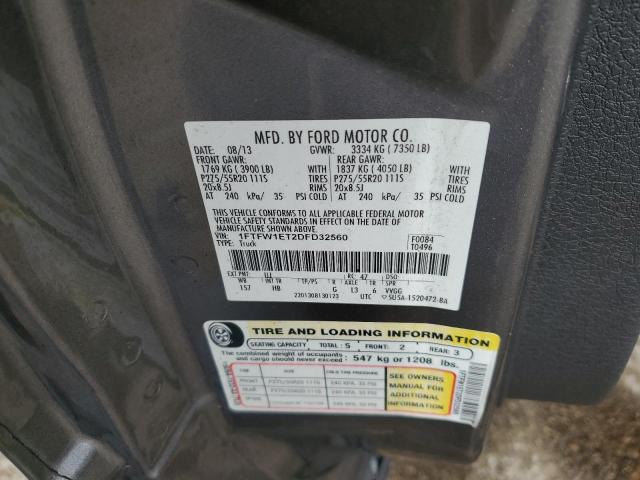 Фото 12 с аукциона – 2013 FORD F150 SUPER с VIN 1FTFW1ET2DFD32560