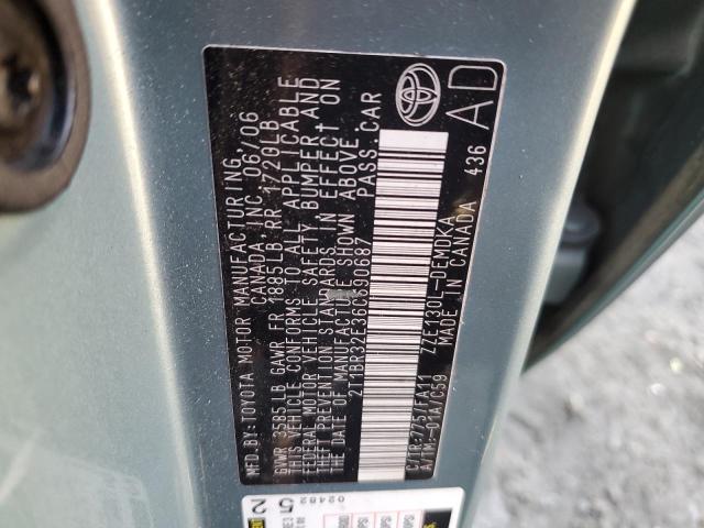 Photo 12 from auction – 2006 TOYOTA COROLLA with VIN 2T1BR32E36C690687