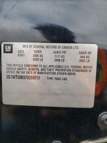 Photo 12 from auction – 2007 CHEVROLET IMPALA LT with VIN 2G1WT58K979358811