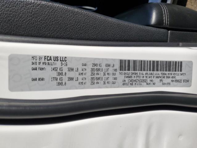 Photo 13 from auction – 2017 DODGE DURANGO SX with VIN 1C4RDHAG7HC629321