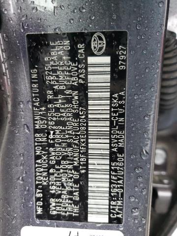 Photo 13 from auction – 2014 TOYOTA CAMRY L with VIN 4T1BF1FKXEU820457