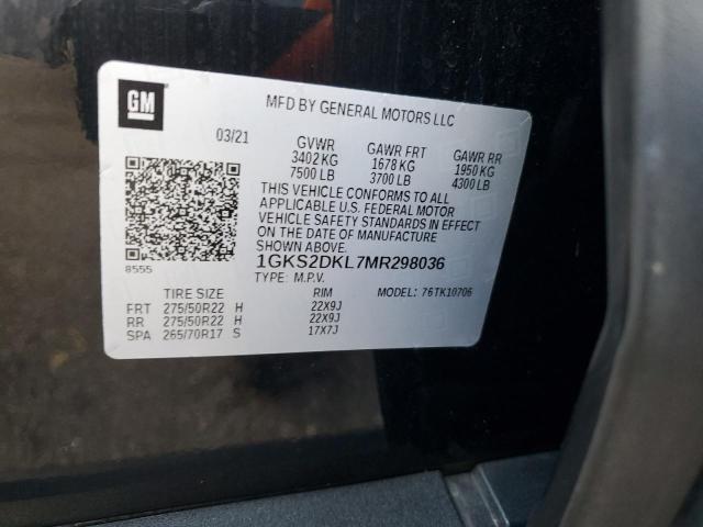 Photo 13 from auction – 2021 GMC YUKON DENA with VIN 1GKS2DKL7MR298036