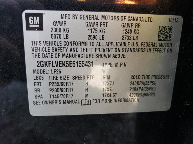 Photo 13 from auction – 2014 GMC TERRAIN SL with VIN 2GKFLVEK5E6155431